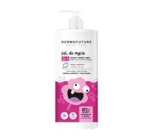 DERMOFUTURE DAILY CARE 3IN1 WASH GEL FOR CHILDREN 1+ COTTON CANDY 500ML