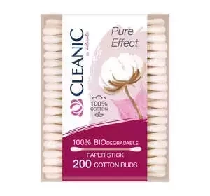 CLEANIC PURE EFFECT COTTON SWABS 200 PCS