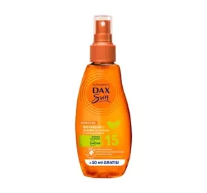 DAX SUN RELAXING SUN CARE OIL WITH MATCHA TEA SPF 15 200ML