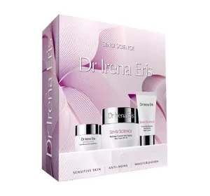 Dr Irena Eris Sensi Science face cosmetics set day cream + night cream + eye serum