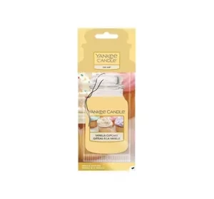 YANKEE CANDLE CAR JAR AIR FRESHENER VANILLA CUPCAKE