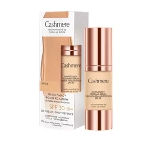 DAX COSMETICS CASHMERE DD MOISTURIZING FOUNDATION-SERUM WITH HYALURONIC ACID SPF30 BEIGE 30ML